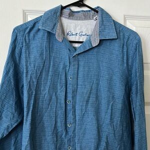 Robert Graham Blue Men's long sleeve button down shirt